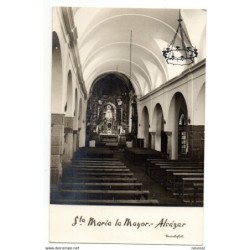 Postal   de  iglesia sta maria la mayor Alcázar