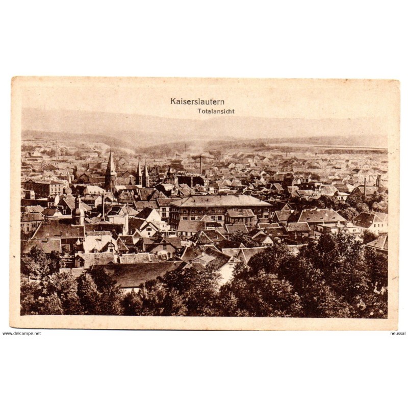 Postal de kaiserlautern totalansicht Postal de kaiserlautern totalansicht