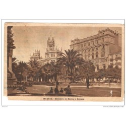 Tarjeta postal circulada con cuño arenys de mar