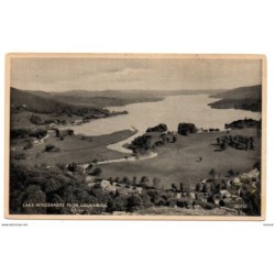 Postal  de lake windermere  from loughrigg