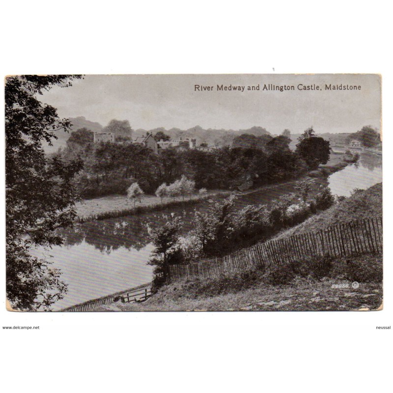 Postal de river medway and allington castle maidstone Postal de river medway and allington castle maidstone