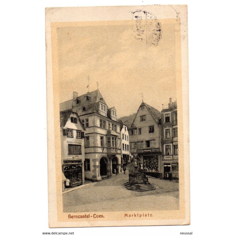 Postal circulada de berncastel marktplatz Postal circulada de berncastel marktplatz