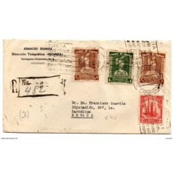 Carta circulada colombia de 1934