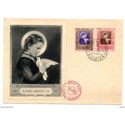 Tarjeta maxima de 1953 vaticano
