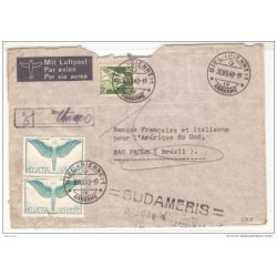 Carta de suiza a  brasil 1940