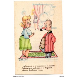 2 postales viñeta de oscar daniel