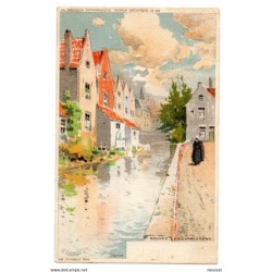 Postal circulada de bruges de 1911