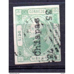 Sello  de mexico con sobrecarga chiapas