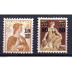 Sellos n 146 y 148 Suiza