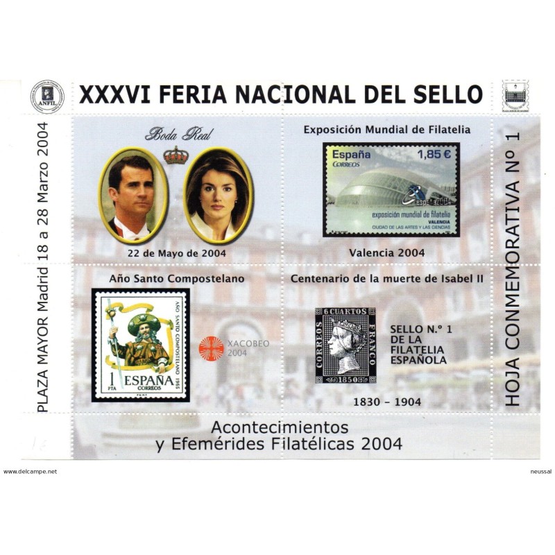 36 feria nacional del sello Hoja conmemorativa n 1 36 feria nacional del sello Hoja conmemorativa n 1