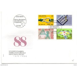 Sobre primer día  Timbres Poste Speciaux 1988