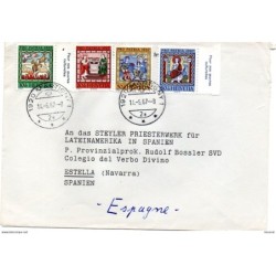 Sobre de Suiza con matasellos 1967