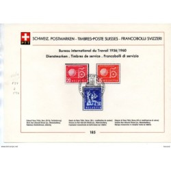 Sellos de Suiza Bureau international du Travail 195660