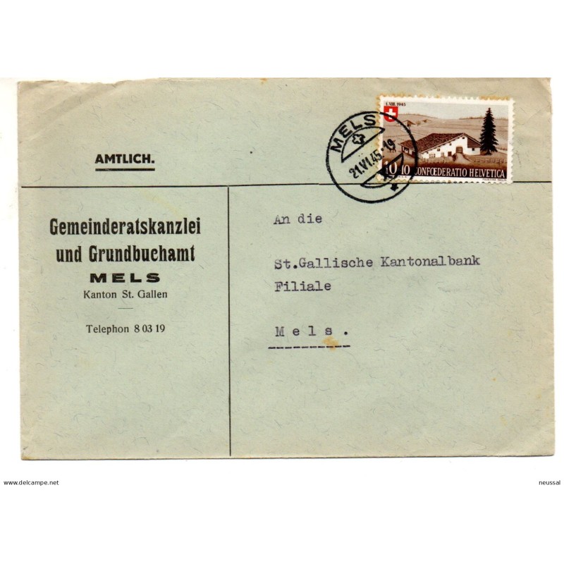 Sobre de Suiza con sellos n 420 circulados Sobre de Suiza con sellos n 420 circulados