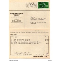 Documento de Suiza con sello n 474