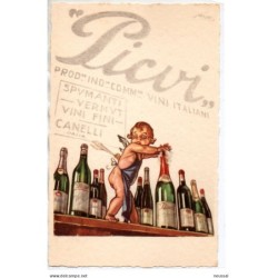 Postal original de Canelli Italia