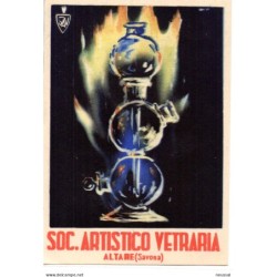 Postal original de Soc Artistico Vetraria Altare Savona