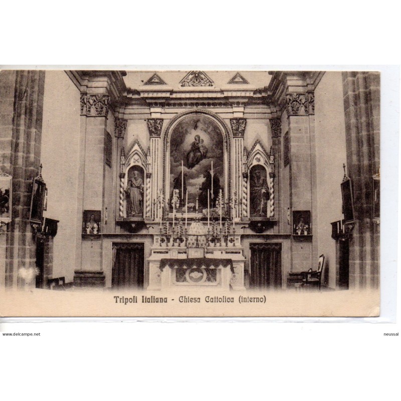 Postal original de Trípoli Italiana no circulada Postal original de Trípoli Italiana no circulada