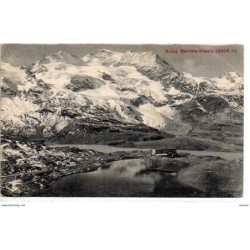 Antigua postal circulada de los montes de Suiza de 1919