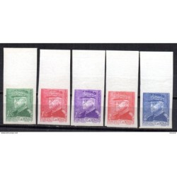 5 sellos sin dentar  1941 Monaco
