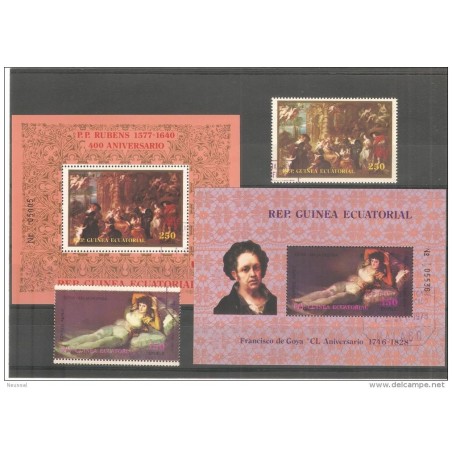 2 hb  sellos de  goya y rubens