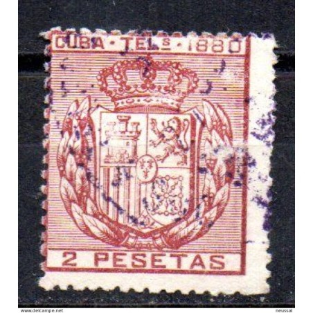Sello  n telegrafos 50 Cuba