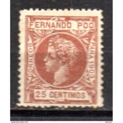 Sello n 127N muestra cerocero  Fernando po