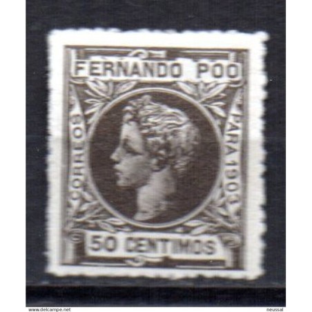 Sello n 128N muestra cerocero  Fernando po
