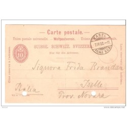 Tarjeta de suiza de 1902