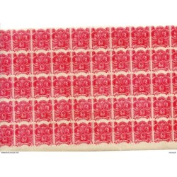 Bloque de 50 viñetas sin dentar de caridad granadina  5 cts