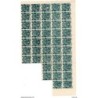 Bloque de 38 viñetas dentado  de caridad granadina  5 cts verde