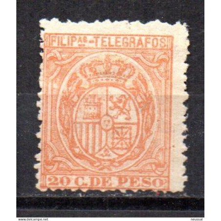 Sello telegrafo n 42 filipinas