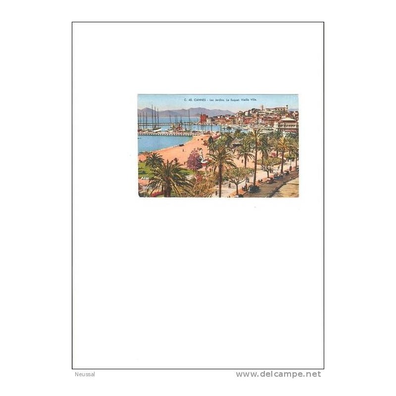 Tarjeta postal ciruclada de cannes Tarjeta postal ciruclada de cannes