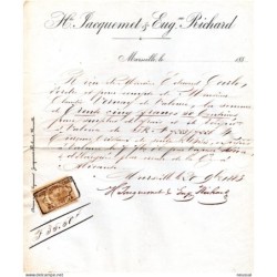 Papel de 1883 con fiscales