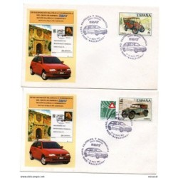2 cartas  con matasellos commemorativo  exposicion filatelica  seat de 1993