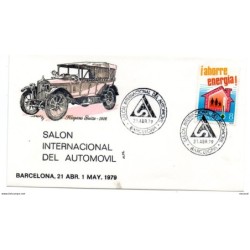 Carta  con matasellos commemorativo  salon del automovil de 1979