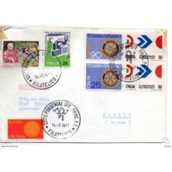 Carta de 1971 de italia a Madrid