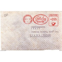 Carta  con matasellos  rojo de 1955