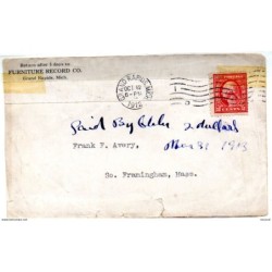 Carta de 1912  con publicidad
