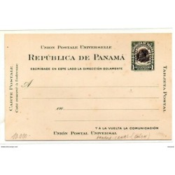 Entero postal de panama canal zone