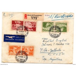 Carta  de  suiza de 1950 con tete beche