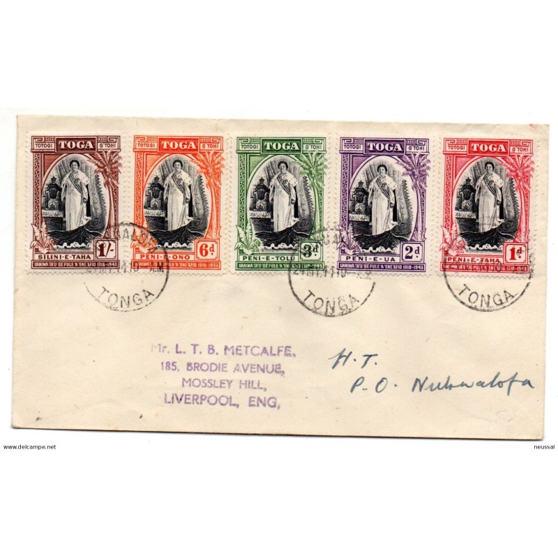 Carta de tonga de 1944 Carta de tonga de 1944