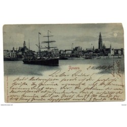 Tarjeta postal circulada de Anvers 1898