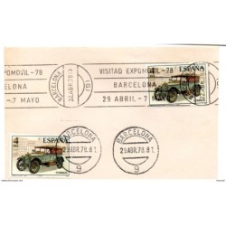 Carta  con matasellos commemorativo expo movil de 1978