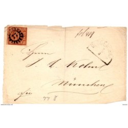 Frontal de carta  con matasello 77 deggendorf