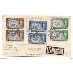 Carta con matasellos 1949 bermudas
