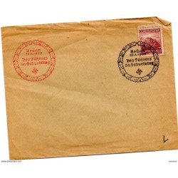 Carta con matasellos de 1939 checoslovauquia