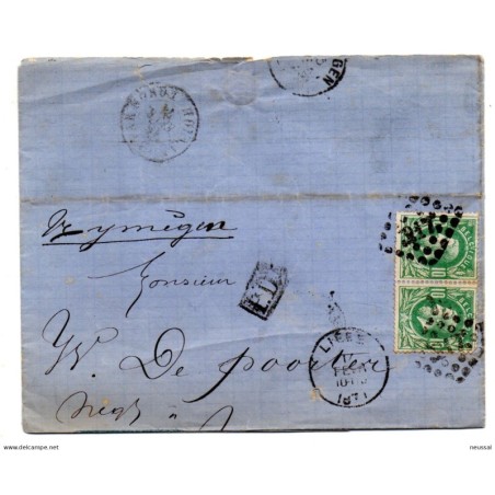 Carta con matasellos de 1871
