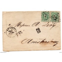 Carta con matasellos bruxelles de 1871