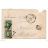 Carta con matasellos liege de 1887